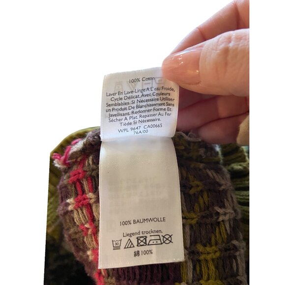 Eddie Bauer Southwestern Print Button Front Cardigan Beige Size S Boho Fall Cozy - Picture 5 of 15